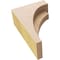 Ekena Millwork 3"W x 6"D x 9"H Classic Rivera Rough Cedar Woodgrain TimberThane Corbel, Primed Tan CORUR03X06X09RIVRCPR - alternate 6